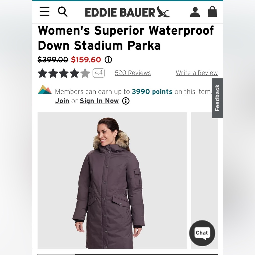 Eddie Bauer Purple Parka